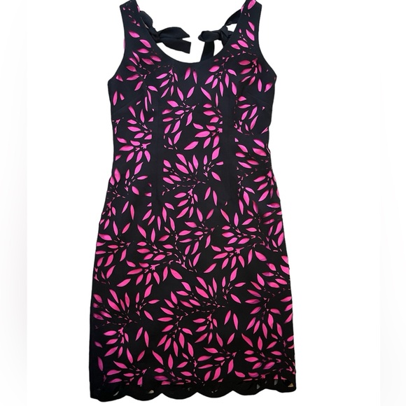 Shani Laser-Cut Bow-Back Dress US2/UK6 High-end Couture Fancy Party Glamour - Picture 4 of 6